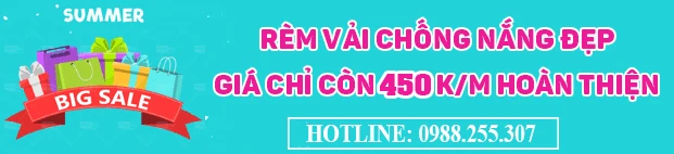 Giảm giá lớn mùa hè: Rèm vải đẹp chống nắng