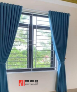 Rèm vải màu xanh đẹp, điểm nhấn sang trọng cho không gian - Ảnh 5