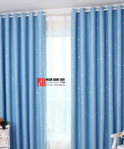 Rèm vải màu xanh đẹp, điểm nhấn sang trọng cho không gian - Ảnh 3