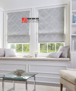 Mẫu rèm roman kẹp 1 lớp chống nắng, giá rẻ - Ảnh 4