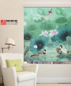 Các mẫu rèm cuốn in tranh cho phòng khách đẹp, hiện đại - Ảnh 3