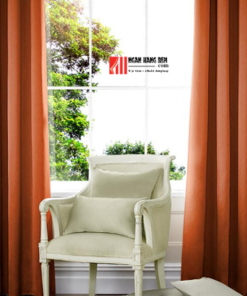 Rèm vải màu cam đẹp, tinh tế, sang trọng - Ảnh 6