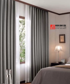 Alternative view of Rèm vải màu ghi xám thanh lịch giá tốt
