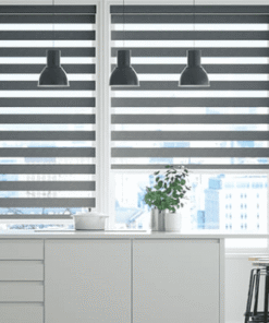 Rèm cầu vồng màu ghi xám đẹp, hiện đại, được ưa chuộng