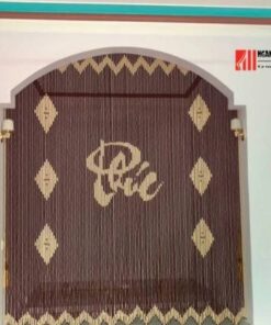 Rèm hạt gỗ che phòng thờ đẹp, cao cấp