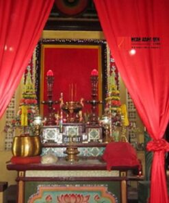 Alternative view of Rèm vải che bàn thờ đẹp, trang nghiêm