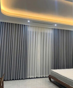Rèm vải mở ngang, Kéo ngang bằng vải chống nắng - Ảnh 12