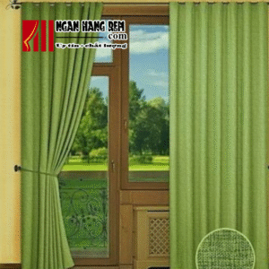 rèm vải màu xanh hợp mệnh Mộc